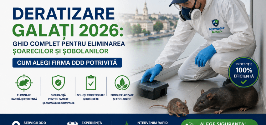 Deratizare Galați 2026: Ghid Complet pentru Eliminarea Șoarecilor și Șobolanilor — Cum Alegi Firma DDD Potrivită